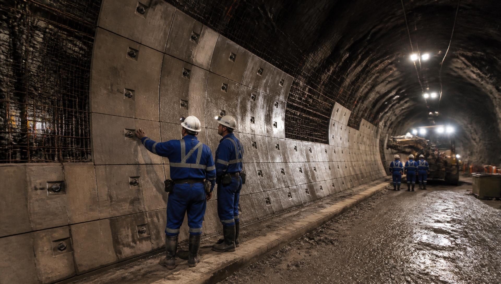 Béton et acier sous terre